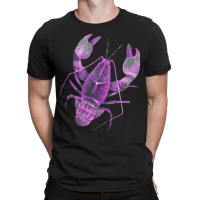 Aqua Purple Colored Lobster T-shirt | Artistshot