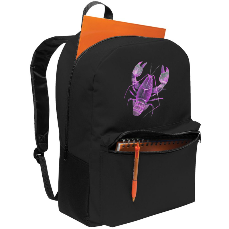 Aqua Purple Colored Lobster Backpack | Artistshot