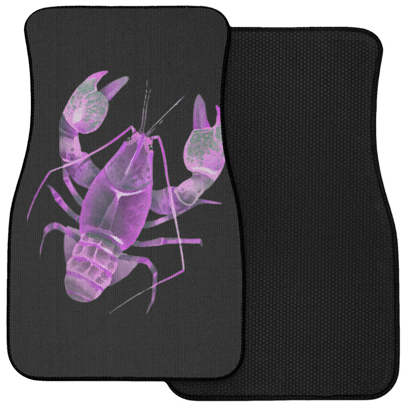 Aqua Purple Colored Lobster Front Car Mat | Artistshot