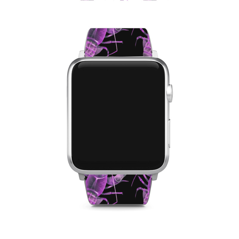 Aqua Purple Colored Lobster Apple Watch Band | Artistshot