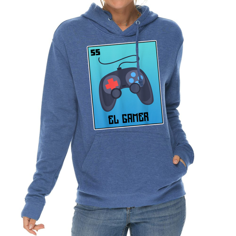 El Gamer Video Games Funny Mexican Lottery Parody Graphic T Shirt Lightweight Hoodie by cm-arts | Artistshot