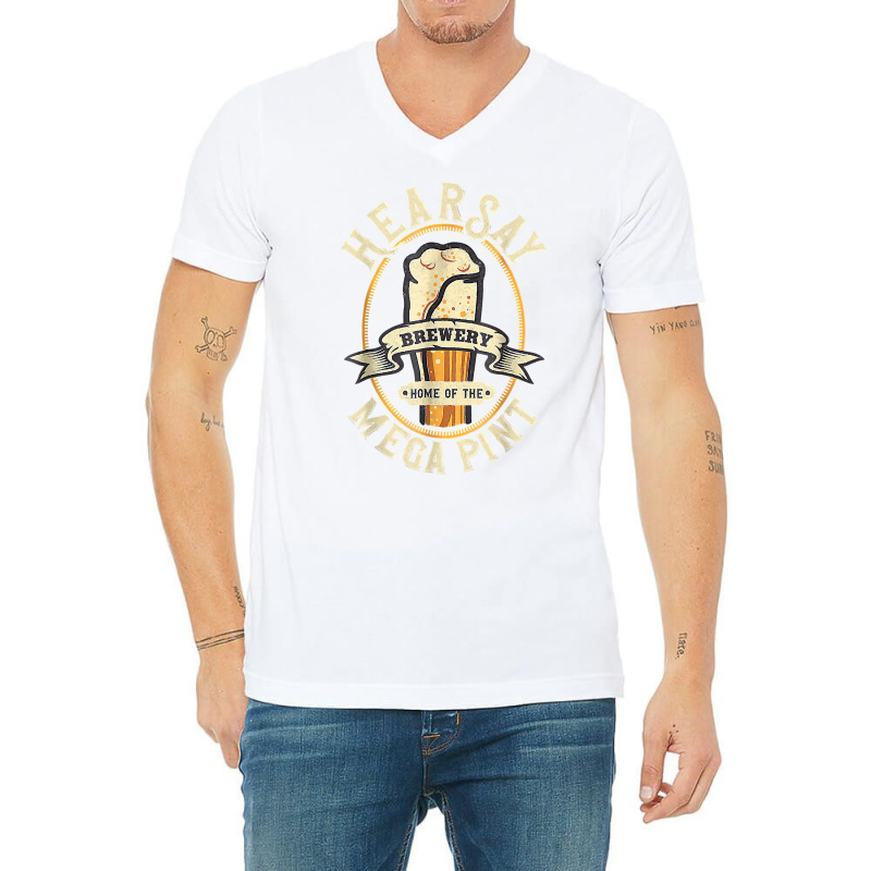 Hearsay Mega Pint Brewing Objection Hear Say Vintage T Shirt V-neck Tee | Artistshot