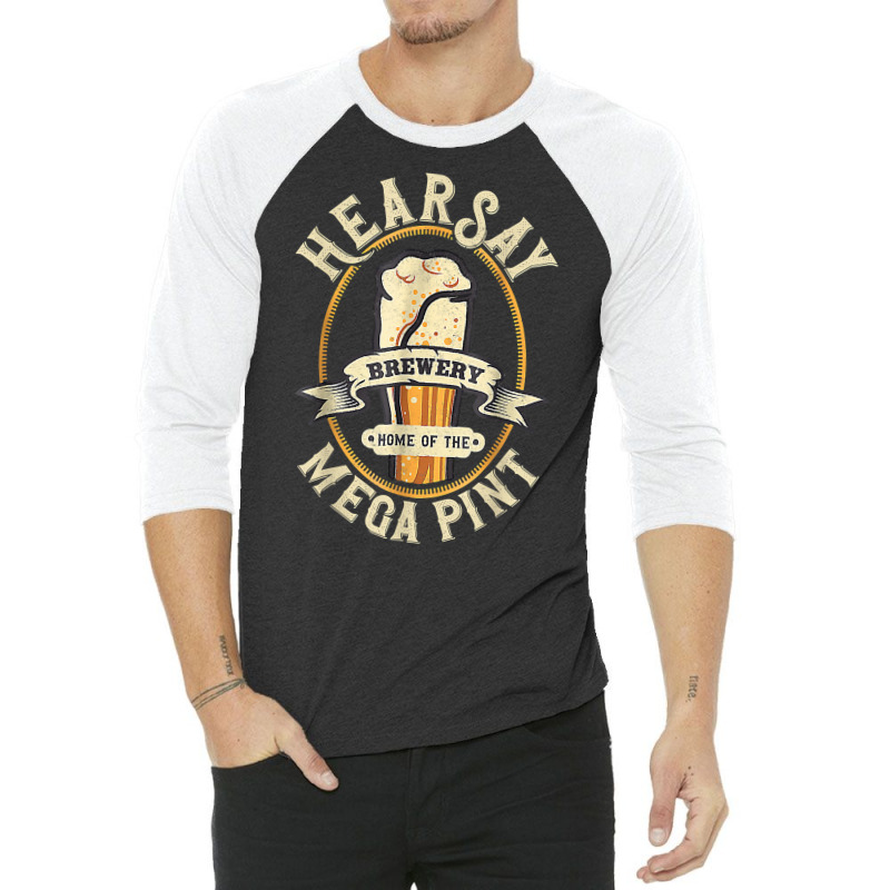 Hearsay Mega Pint Brewing Objection Hear Say Vintage T Shirt 3/4 Sleeve Shirt | Artistshot