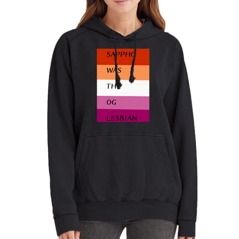 Sappho Was The Og Lesbian Vintage Hoodie by cm-arts | Artistshot