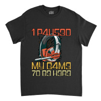 I Paused My Game To Be Here Gamer Headset Leet Classic T-shirt | Artistshot