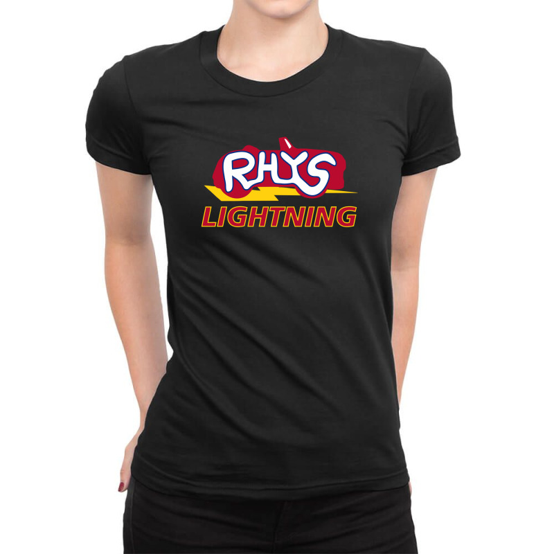 Rhys Lightning Ladies Fitted T-Shirt by namasari | Artistshot