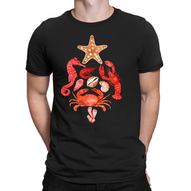 Crustaceancore Christmas, Crab Lobster, Crustaceancore Vintage, Ocean  T-shirt | Artistshot