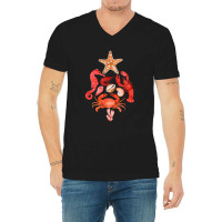 Crustaceancore Christmas, Crab Lobster, Crustaceancore Vintage, Ocean  V-neck Tee | Artistshot