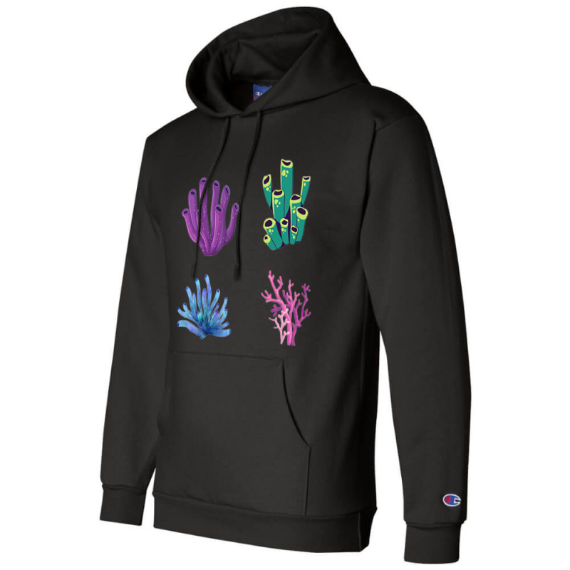 Crustaceancore Coral  Pack Champion Hoodie | Artistshot