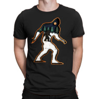 Bigfoot Wood Layered Christmas T-shirt | Artistshot