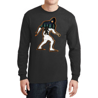 Bigfoot Wood Layered Christmas Long Sleeve Shirts | Artistshot