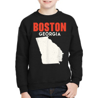 Boston Georgia Usa State America Travel Georgian Atlanta T Shirt Youth Sweatshirt | Artistshot