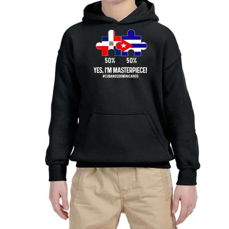 Half Cuban Half Dominican Flag Map Combined Cuba Rd T Shirt Youth Hoodie by cm-arts | Artistshot