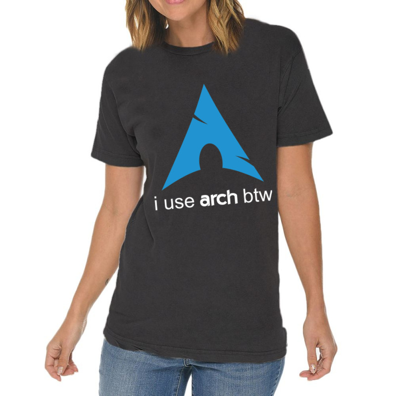 I Use Arch Btw Linux Vintage T-Shirt by KEITHSHAPIRO | Artistshot