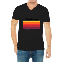 Hauntology V-neck Tee | Artistshot