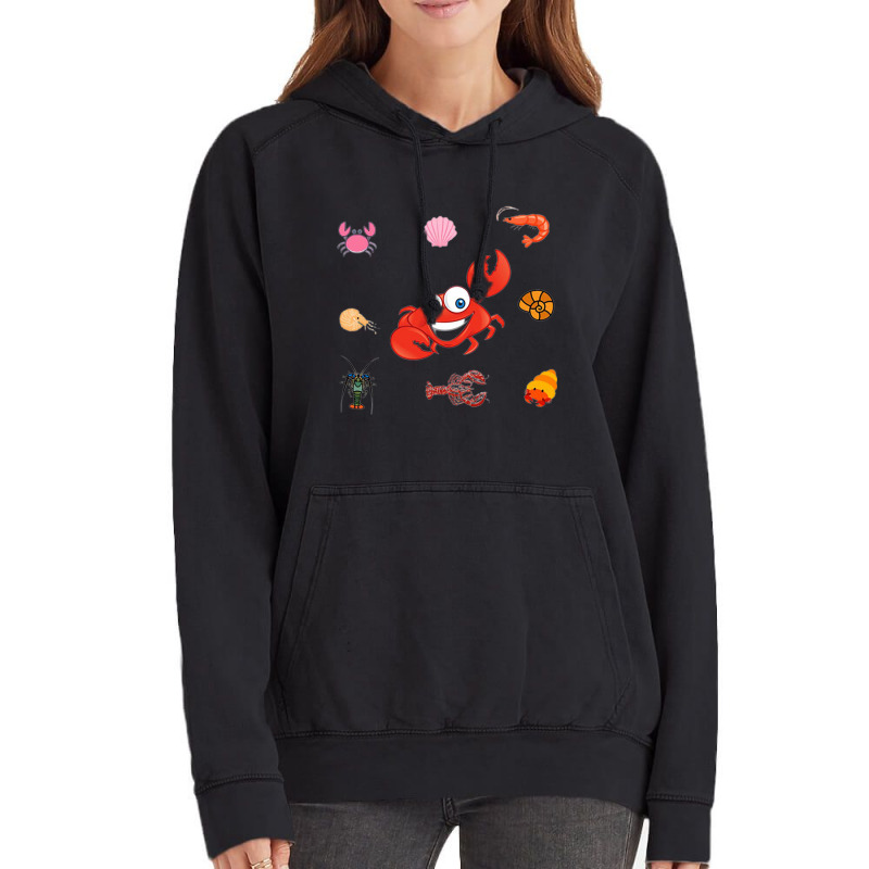 Crustaceancore Funny Vintage Hoodie | Artistshot