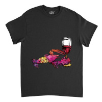 Crustaceancore Lobster With Wine Glass Classic T-shirt | Artistshot