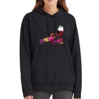 Crustaceancore Lobster With Wine Glass Vintage Hoodie | Artistshot