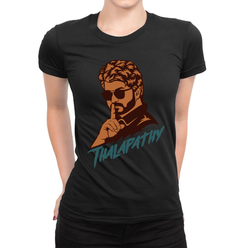 Master Movie Tamil  Thalapathy Vijay Movie 2 Ladies Fitted T-Shirt by DARRELLBARNES | Artistshot