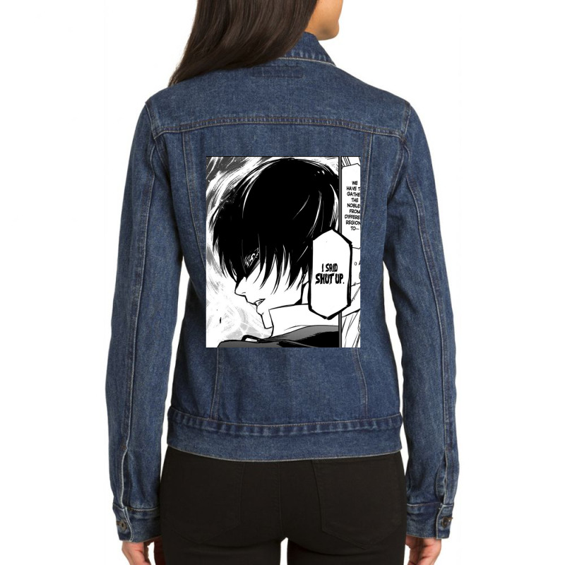 That Time I Got Reincarnated As A Slime  Angry Diablo Graphic Ladies Denim Jacket by cm-arts | Artistshot