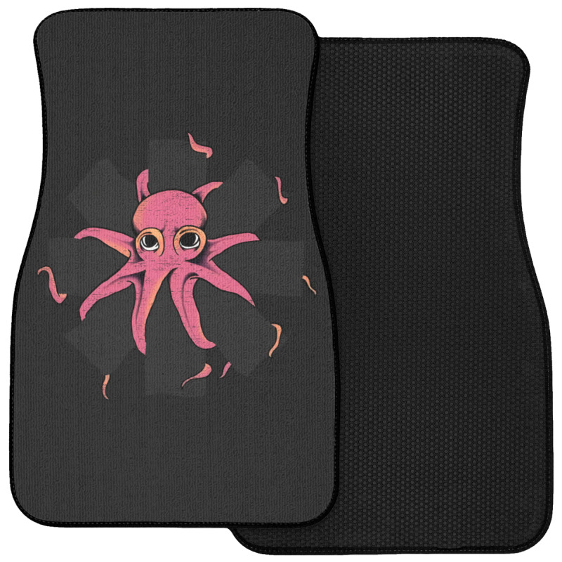 Red Octopus Vintage Front Car Mat | Artistshot