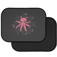 Red Octopus Vintage Rear Car Mat | Artistshot