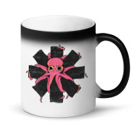 Red Octopus Vintage Magic Mug | Artistshot