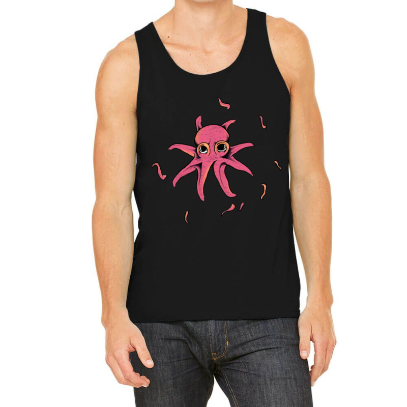 Red Octopus Vintage Tank Top | Artistshot