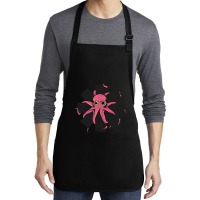 Red Octopus Vintage Medium-length Apron | Artistshot