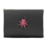 Red Octopus Vintage Accessory Pouches | Artistshot