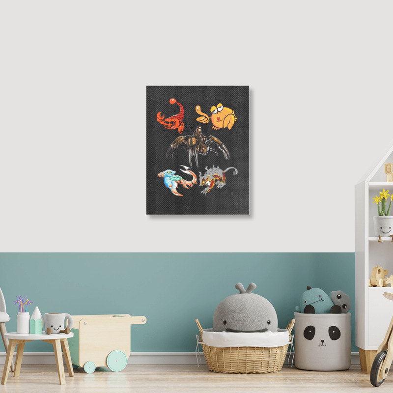 Crustaceancore Ocean Lovers Sea Life Animal Lovers 4 Portrait Canvas Print | Artistshot