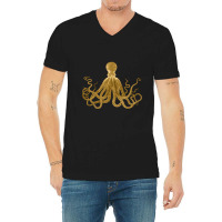 Golden  Crustaceancore V-neck Tee | Artistshot