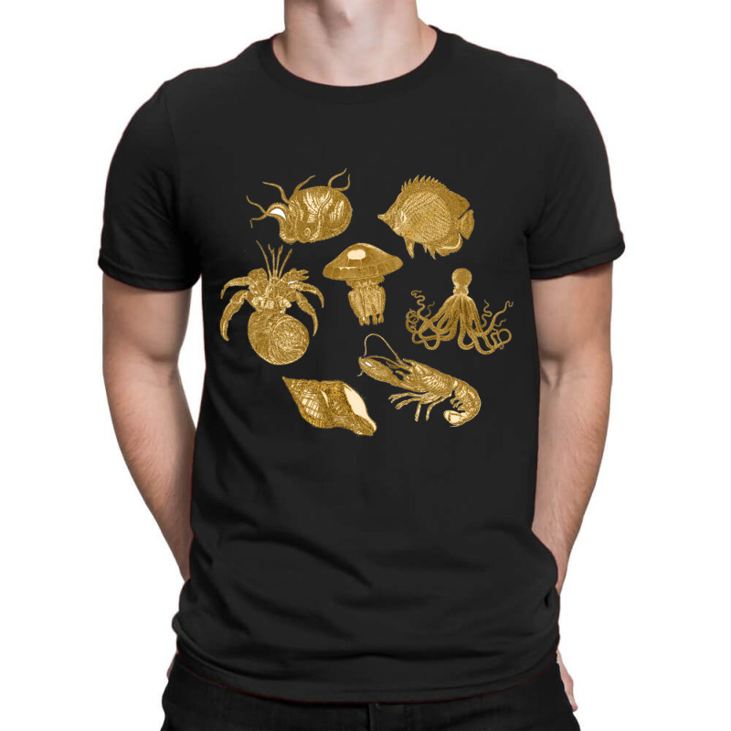 Golden Crustaceancore T-shirt | Artistshot