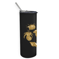 Golden Crustaceancore Skinny Tumbler | Artistshot