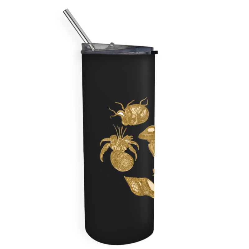 Golden Crustaceancore Skinny Tumbler | Artistshot