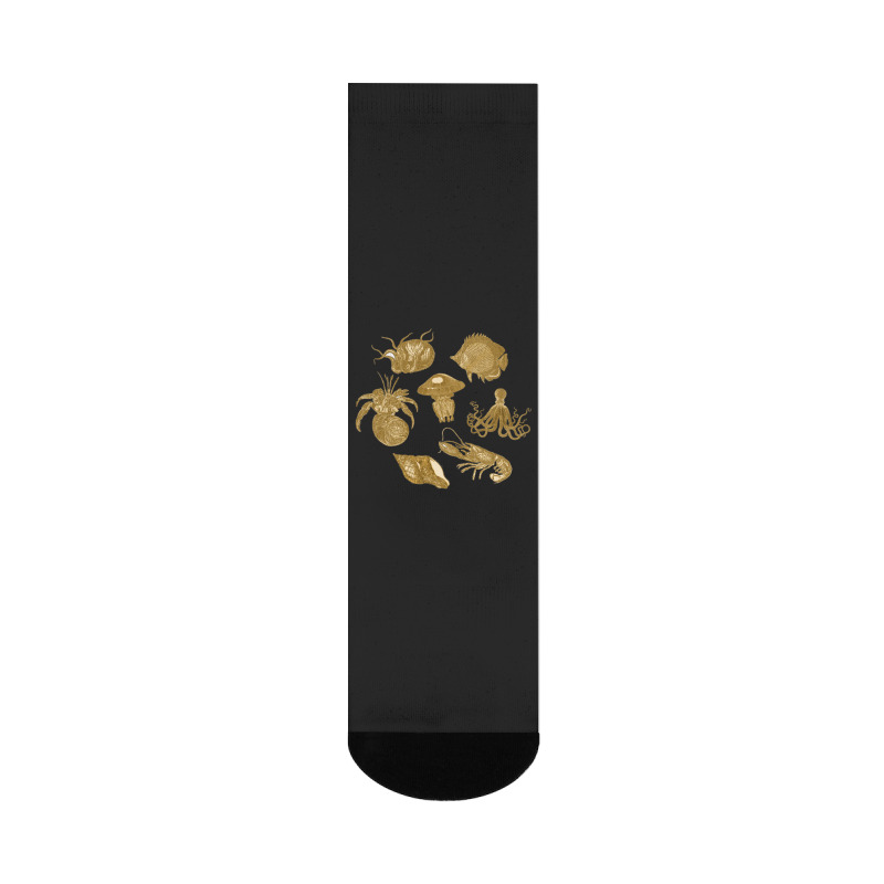 Golden Crustaceancore Crew Socks | Artistshot