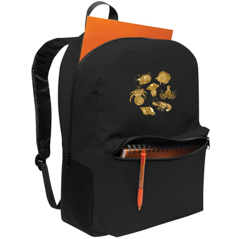 Golden Crustaceancore Backpack | Artistshot