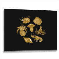 Golden Crustaceancore Metal Print Horizontal | Artistshot