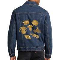 Golden Crustaceancore Men Denim Jacket | Artistshot