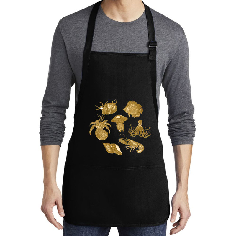 Golden Crustaceancore Medium-length Apron | Artistshot