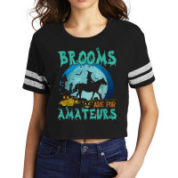 Witch Riding Horse Halloween Brooms Are For Amateurs Scorecard Crop Tee | Artistshot