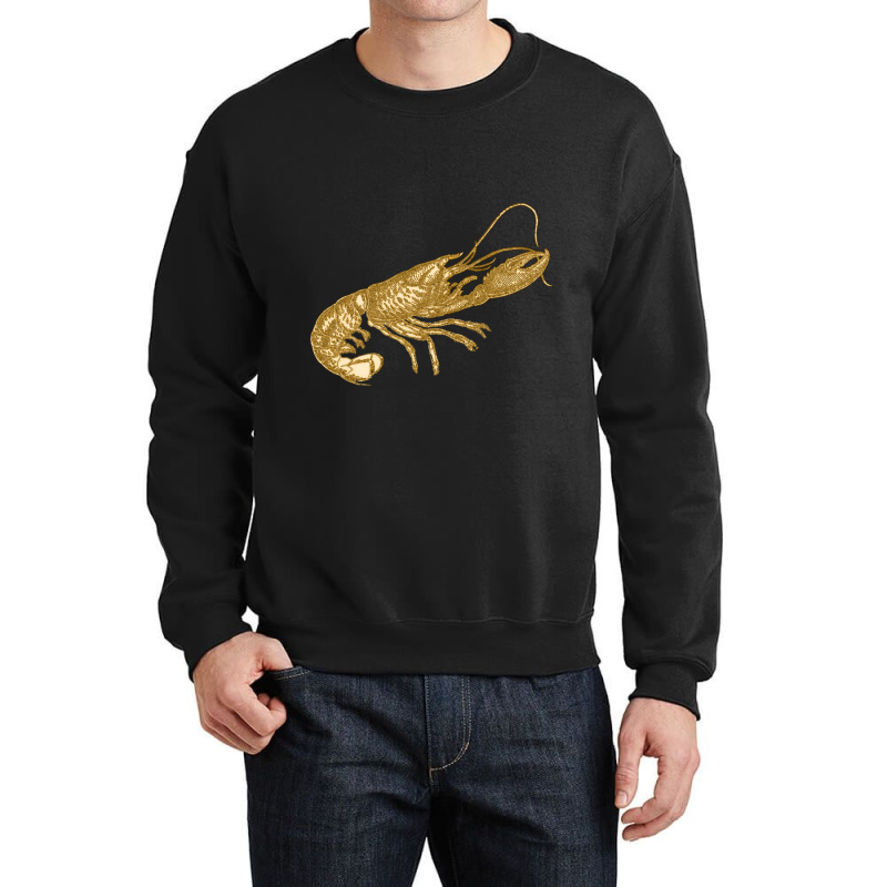 Golden Crustaceancore Crewneck Sweatshirt | Artistshot