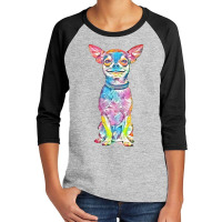 Chihuahua Spiked Collar Youth 3/4 Sleeve | Artistshot