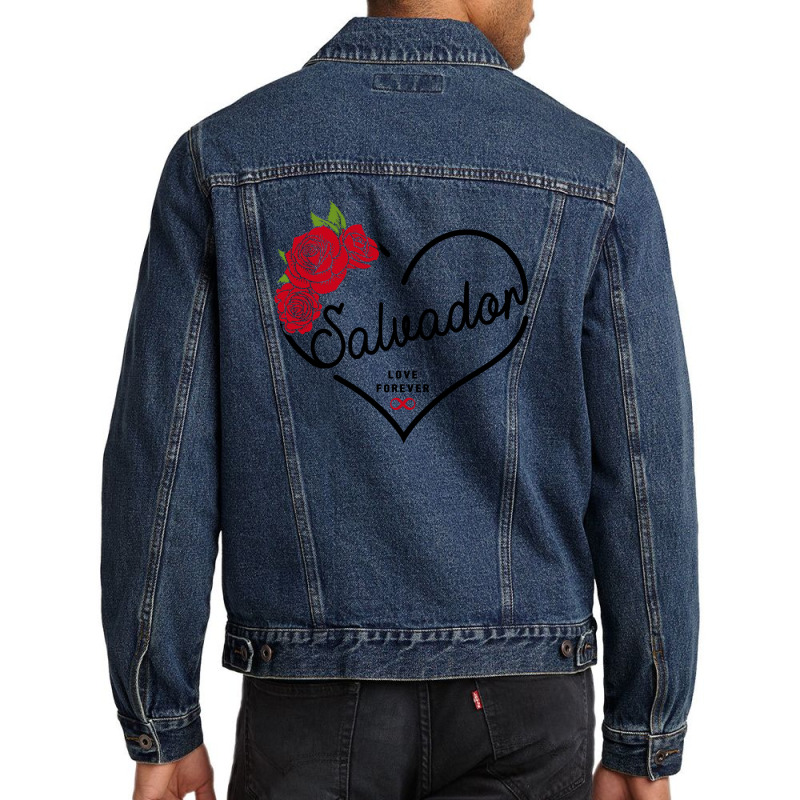 Salvador Love Forever Men Denim Jacket by honeysuckle | Artistshot