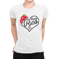 Puerto Rico Love Forever Ladies Fitted T-shirt | Artistshot