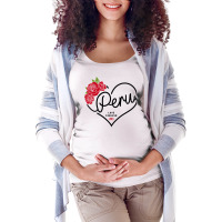 Peru Love Forever Maternity Scoop Neck T-shirt | Artistshot