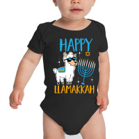 Happy Hanukkah Jewish Christmas Jewish Hanukkah Llamakkah Baby Bodysuit | Artistshot