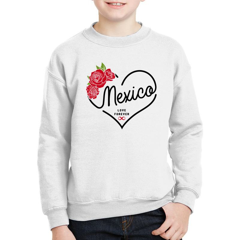 Mexico Love Forever Youth Sweatshirt by honeysuckle | Artistshot