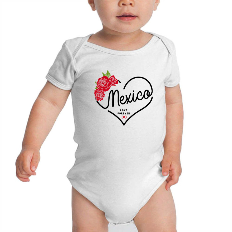 Mexico Love Forever Baby Bodysuit by honeysuckle | Artistshot