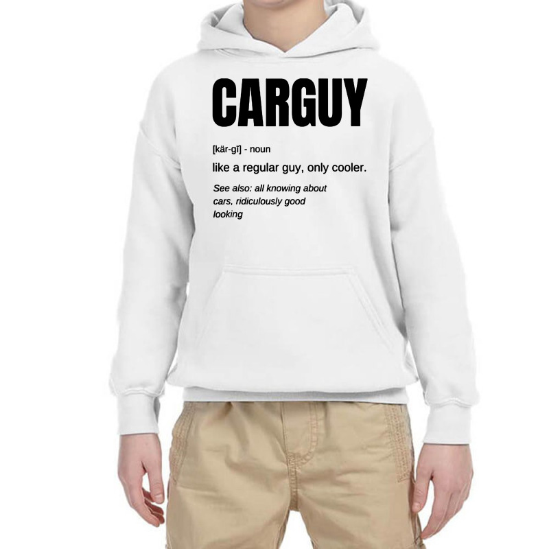 Funny Car Guy Youth Hoodie by Cocoa | Artistshot